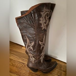 Danpost knee high cowboy boots